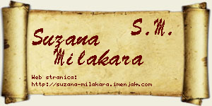 Suzana Milakara vizit kartica